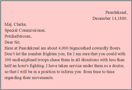 Potchefstroom Woite letter